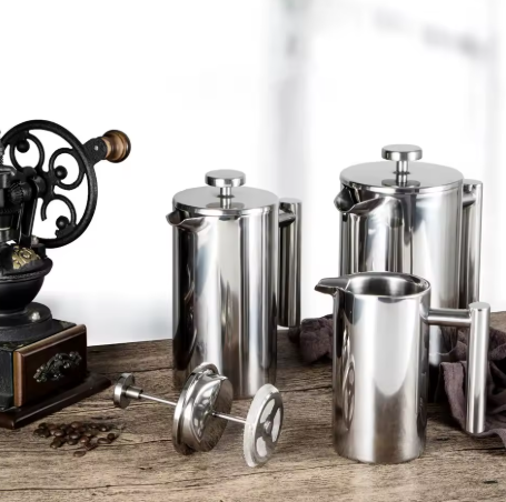 NordicBrew™ Kaffepresse i rustfritt stål – 350ml / 800ml / 1000ml
